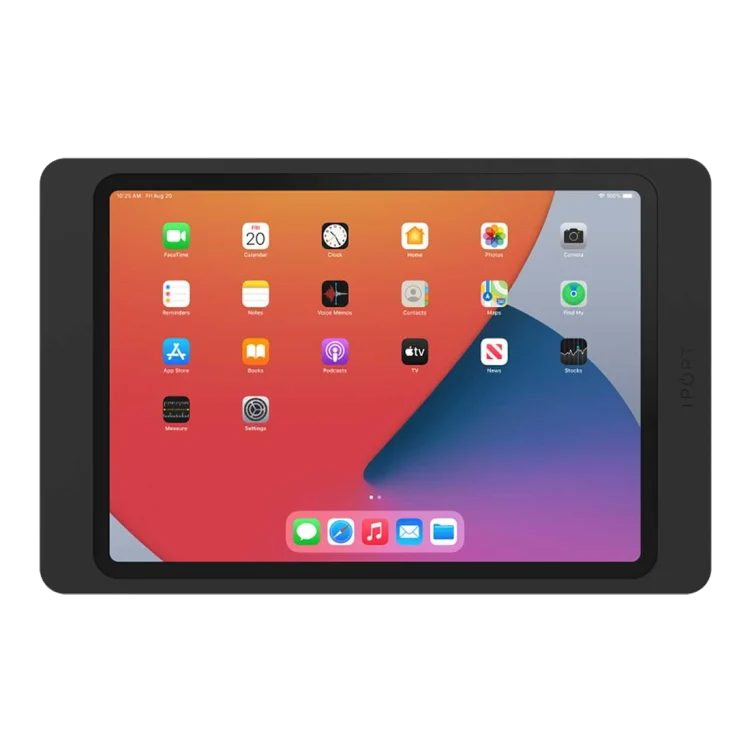 Wall-mounted iPad running HiBridge Self Check-In