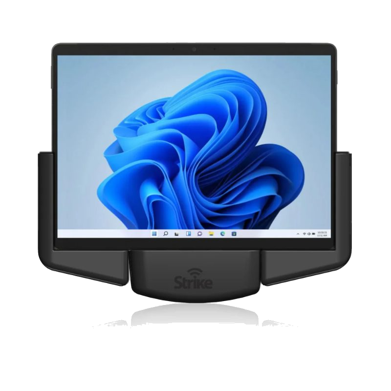 Surface Pro in counter dock running HiBridge Self Check-In