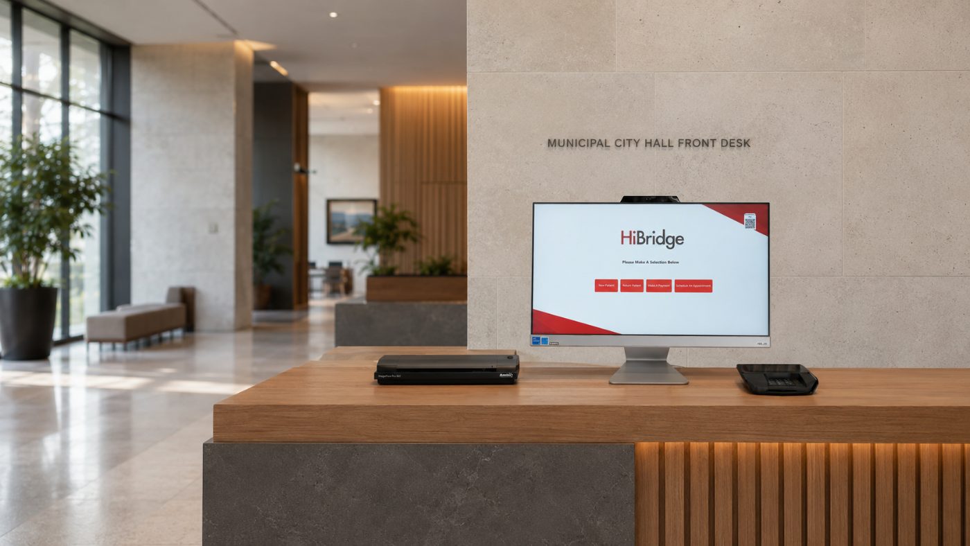 A public-service counter