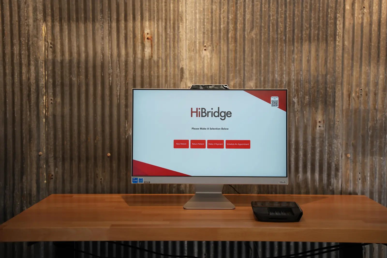 Walking up to the HiBridge kiosk