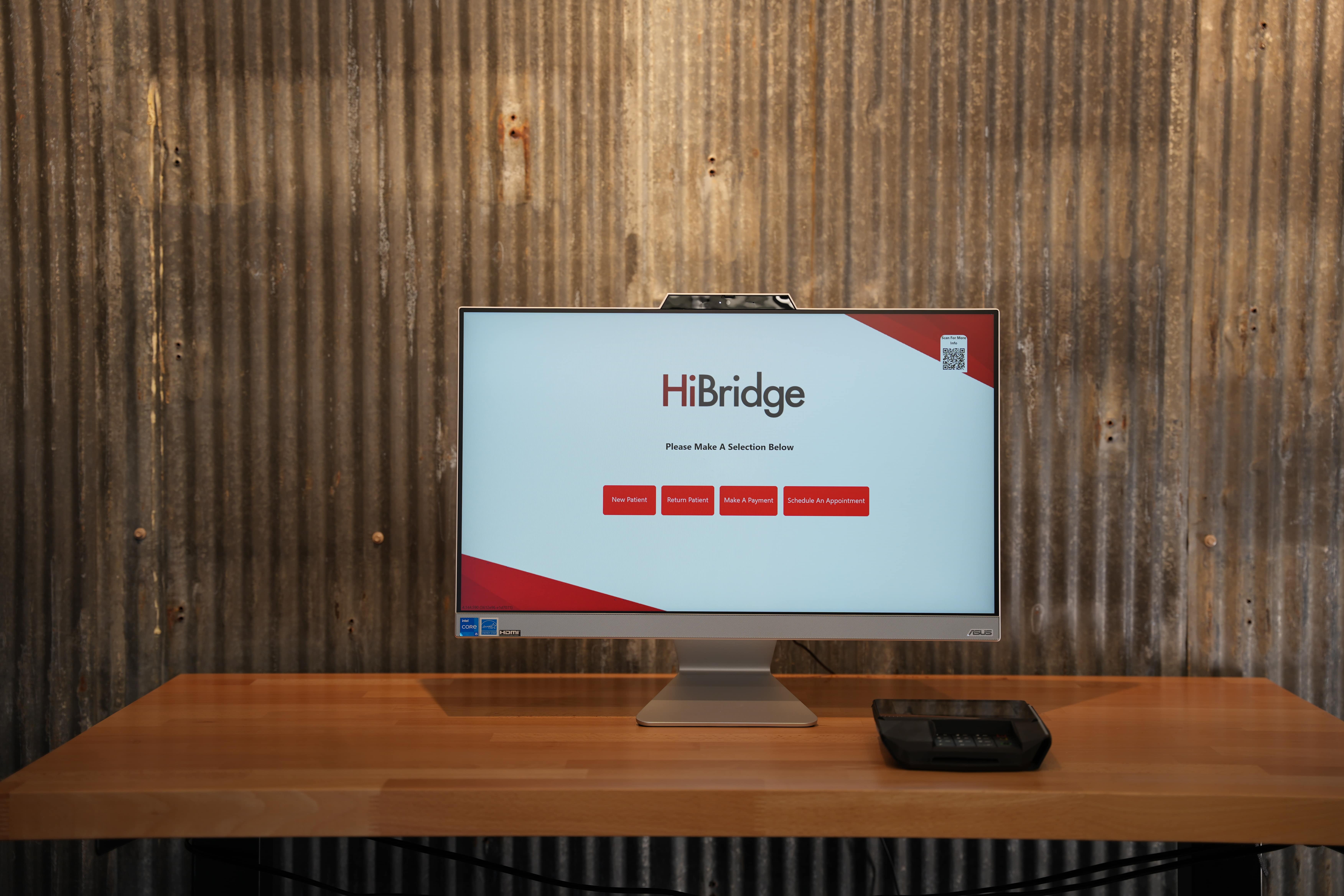 Walking up to the HiBridge kiosk